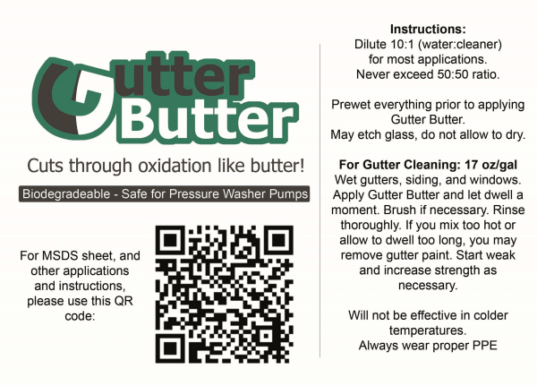 5-Gal Gutter Butter Rust Remover for Softwashing